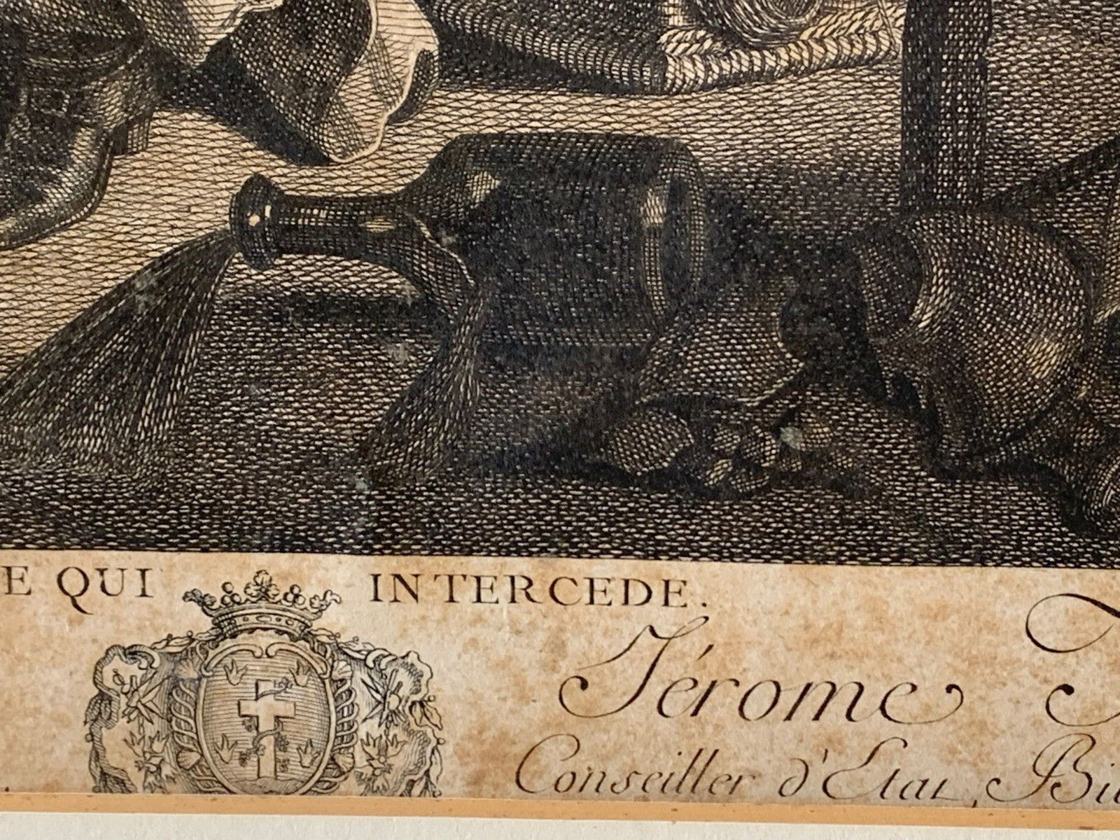 Kupferstich - Claude Duflos 1700-1786 „La mère qui intercède“ - Johann Schenau9