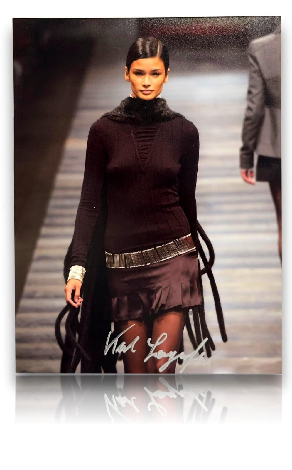 Karl Lagerfeld Autogramm - signiertes Foto 20x15 cm Fashion Chanel Mode Laufsteg0