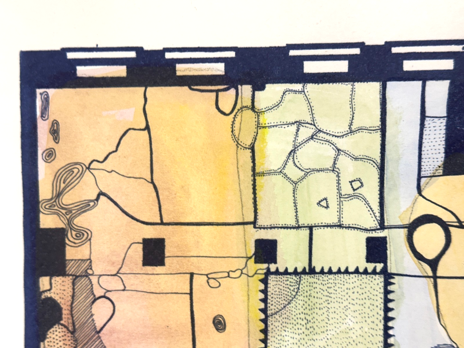 Frauke Schlitz – „Mappa“, 2007 - kolorierte Lithografie - signiert & nummeriert5