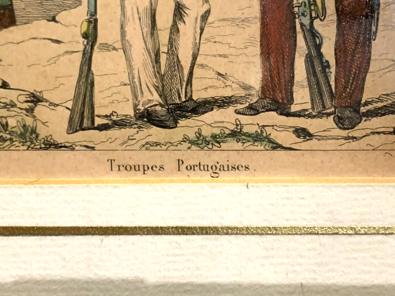 Lacauchie - Stahlstich koloriert - Historische Uniform - Portugiesische Truppen6