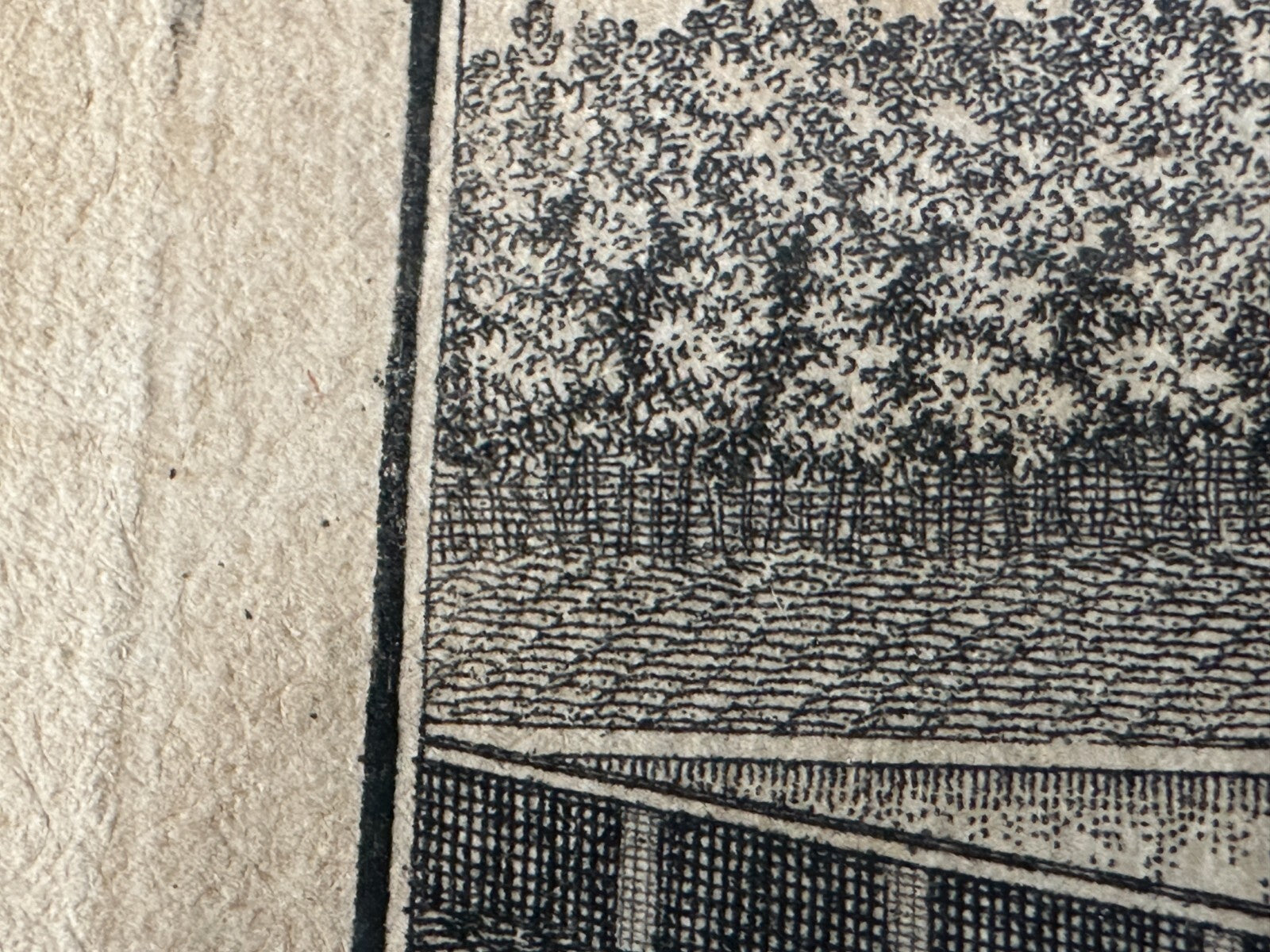 Behringersdorf Tucherschen - Kupferstich 1759 - gerahmt Passepartout hinter Glas6
