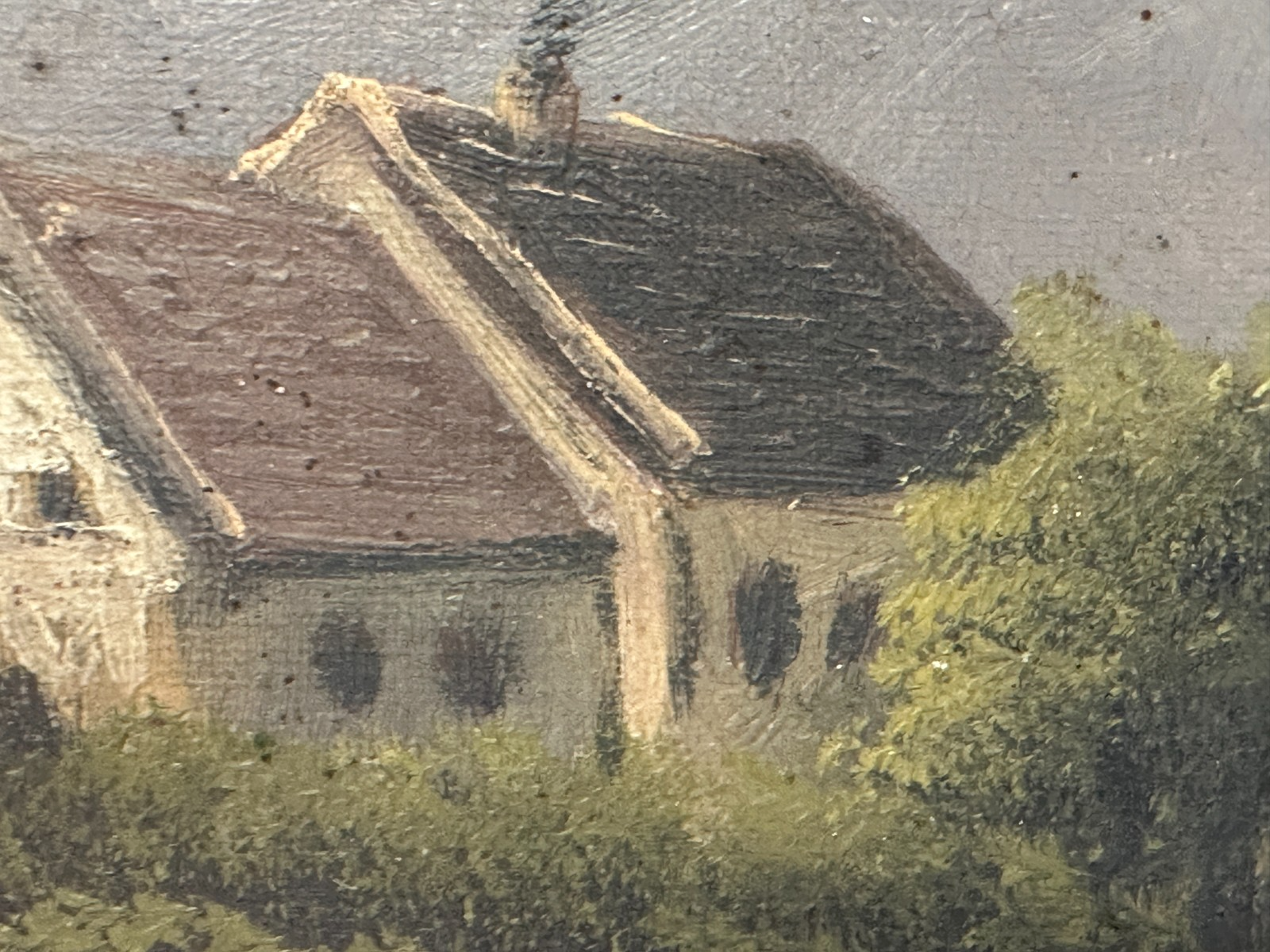 Alpenlandschaft um 1900 – A. Bossi – Öl auf Leinwand – romantische Bergszene5