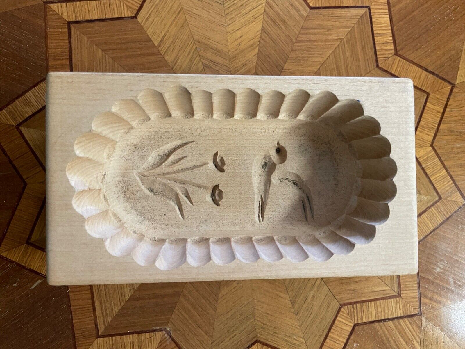 Dachbodenfund alte Model Buttermodel Butterstempel aus Holz Handarbeit gepflegt3
