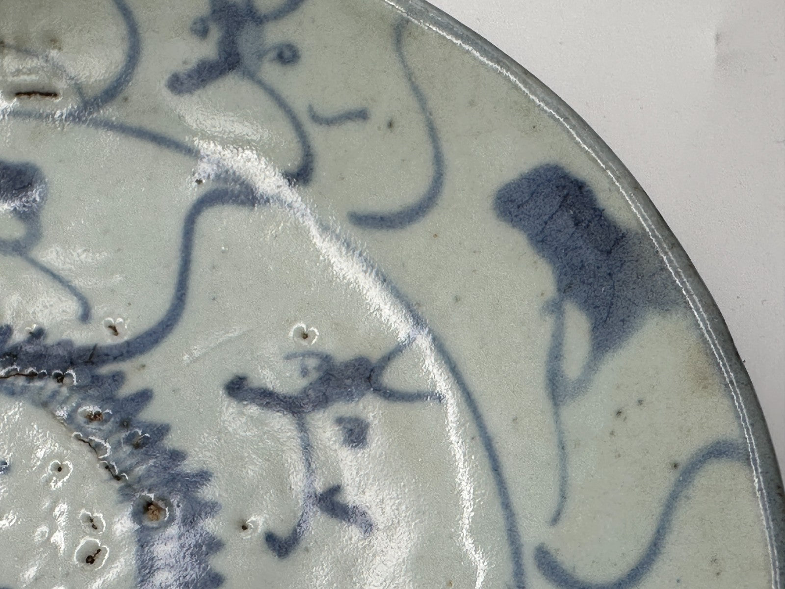 japanische Arita-Porzellan-Schale - Blau-Weiß, späte Edo - bis frühe Meiji Zeit6