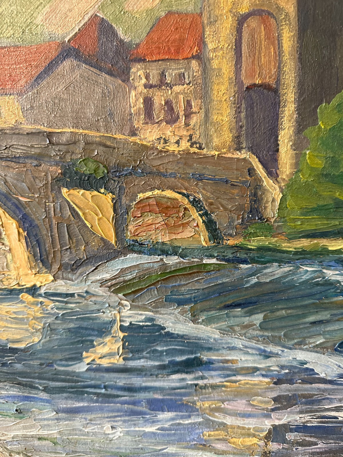 Reiner Wagner - Öl auf Leinwand - Esslinger Pliensaubrücke - signiert - gerahmt5