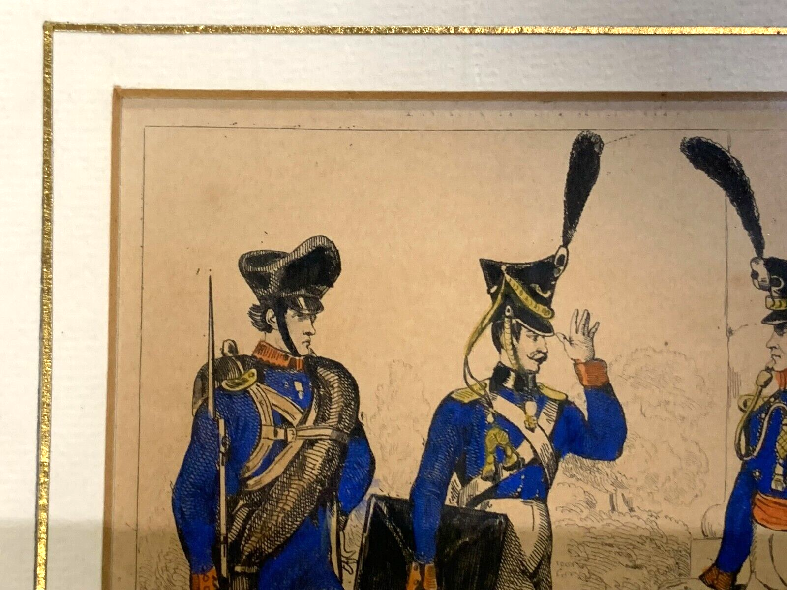 Lacauchie - Stahlstich koloriert - Grenadier der preußischen königlichen Garde3