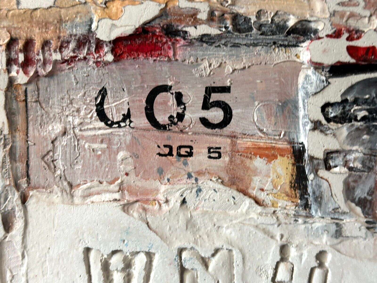 Nikola Zigon - Öl auf Leinwand Collage Mischtechnik - 2004 - gerahmt - signiert7
