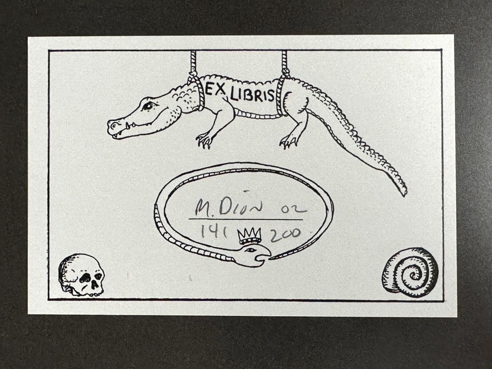 Mark Dion - Serigrafie - 'Exlibris' 2002 - nummeriert 141/200 - signiert1