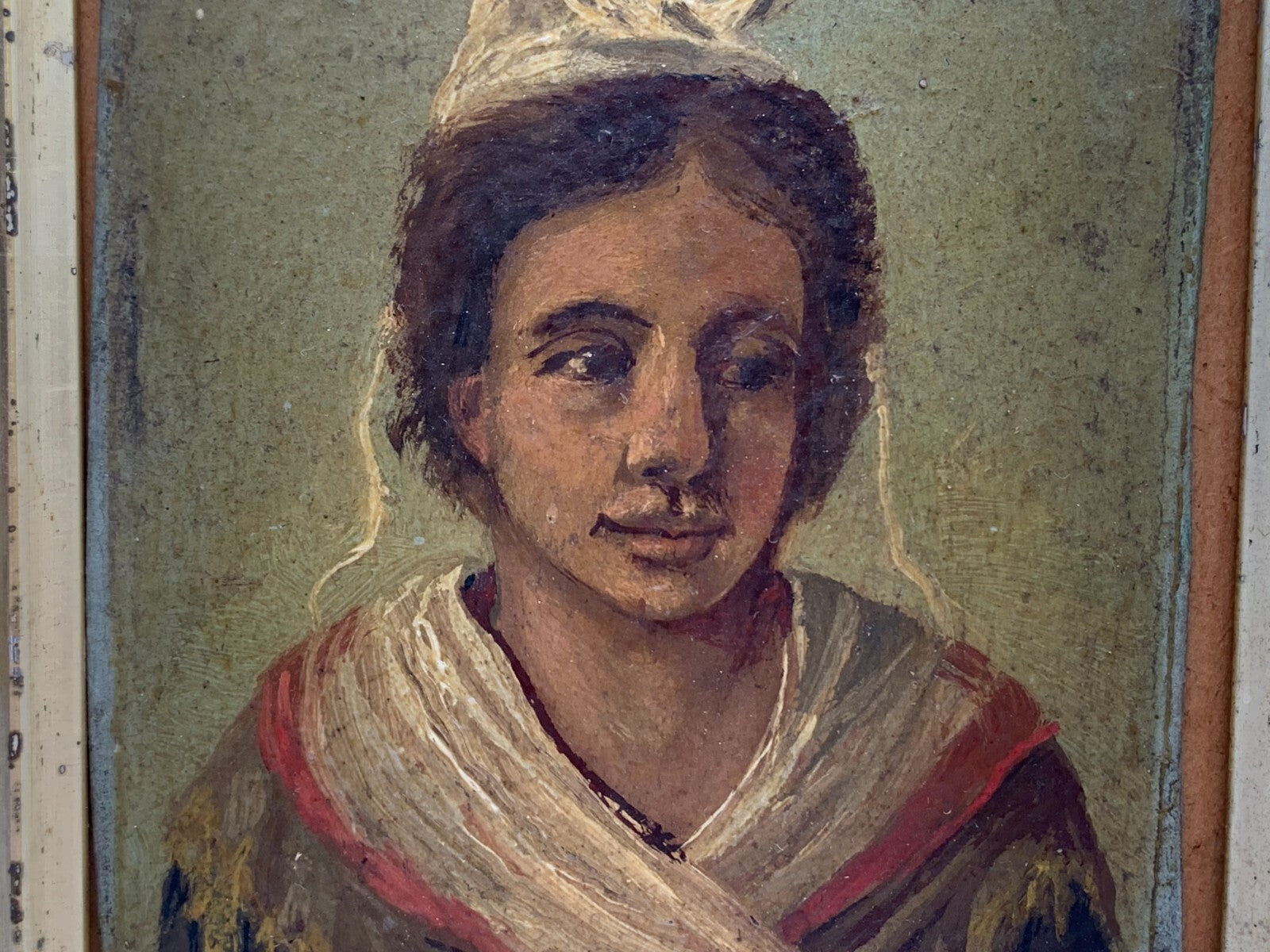 Jean Sixte V. CORNILLON 1811-1892 - Öl auf Platte - Frankreich Eyzagues Potrait2