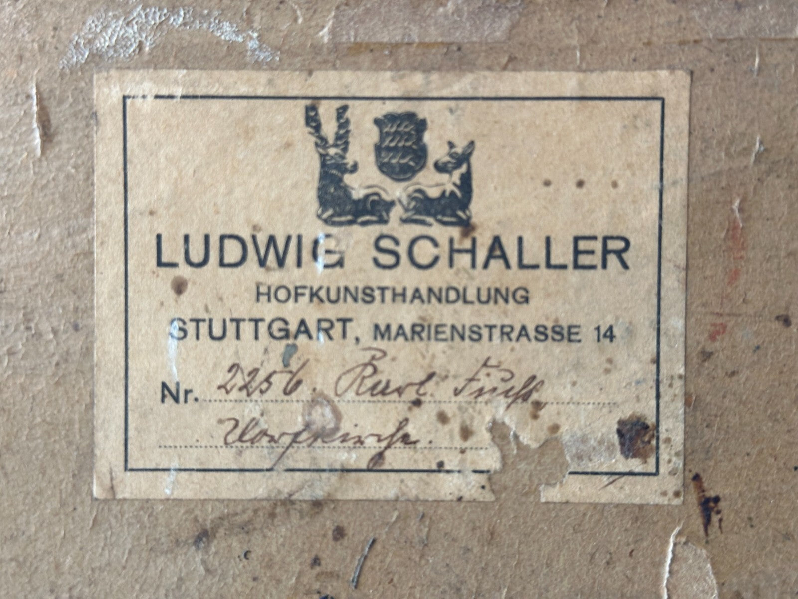 Öl auf Karton - Stadt Dorfansicht - Monogramm K.F. Karl Fürst gerahmt - signiert11