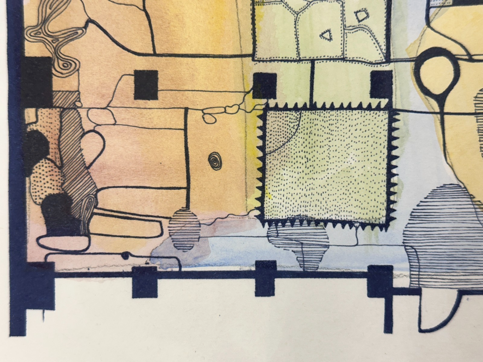 Frauke Schlitz – „Mappa“, 2007 - kolorierte Lithografie - signiert & nummeriert4