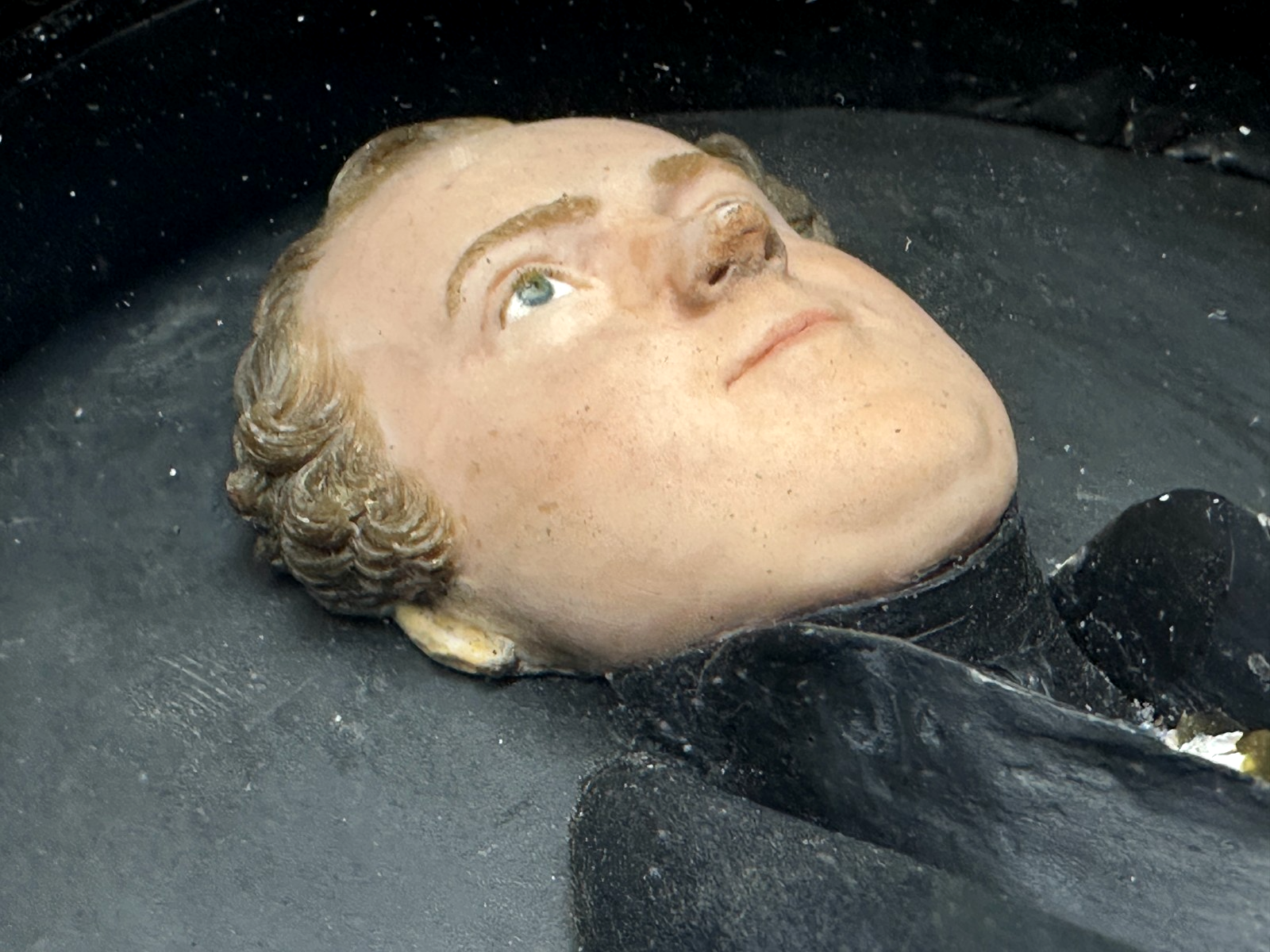 Seltene Wachs-Reliefbildnisse (Biedermeier) - Ehepaar Dörtenbach - Calw, um 18357