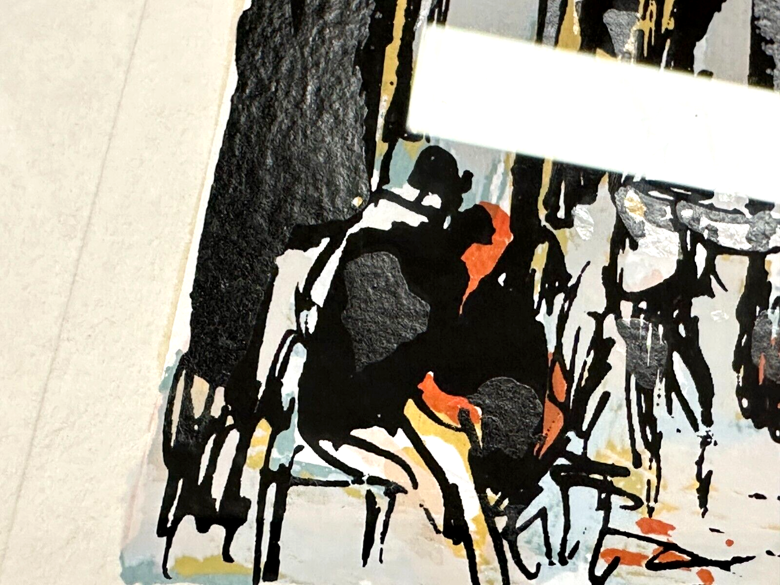 Ortiz Alfau 1935-2000 - Farbserigraphie - Paris 'Place dz Tertre' - 19732