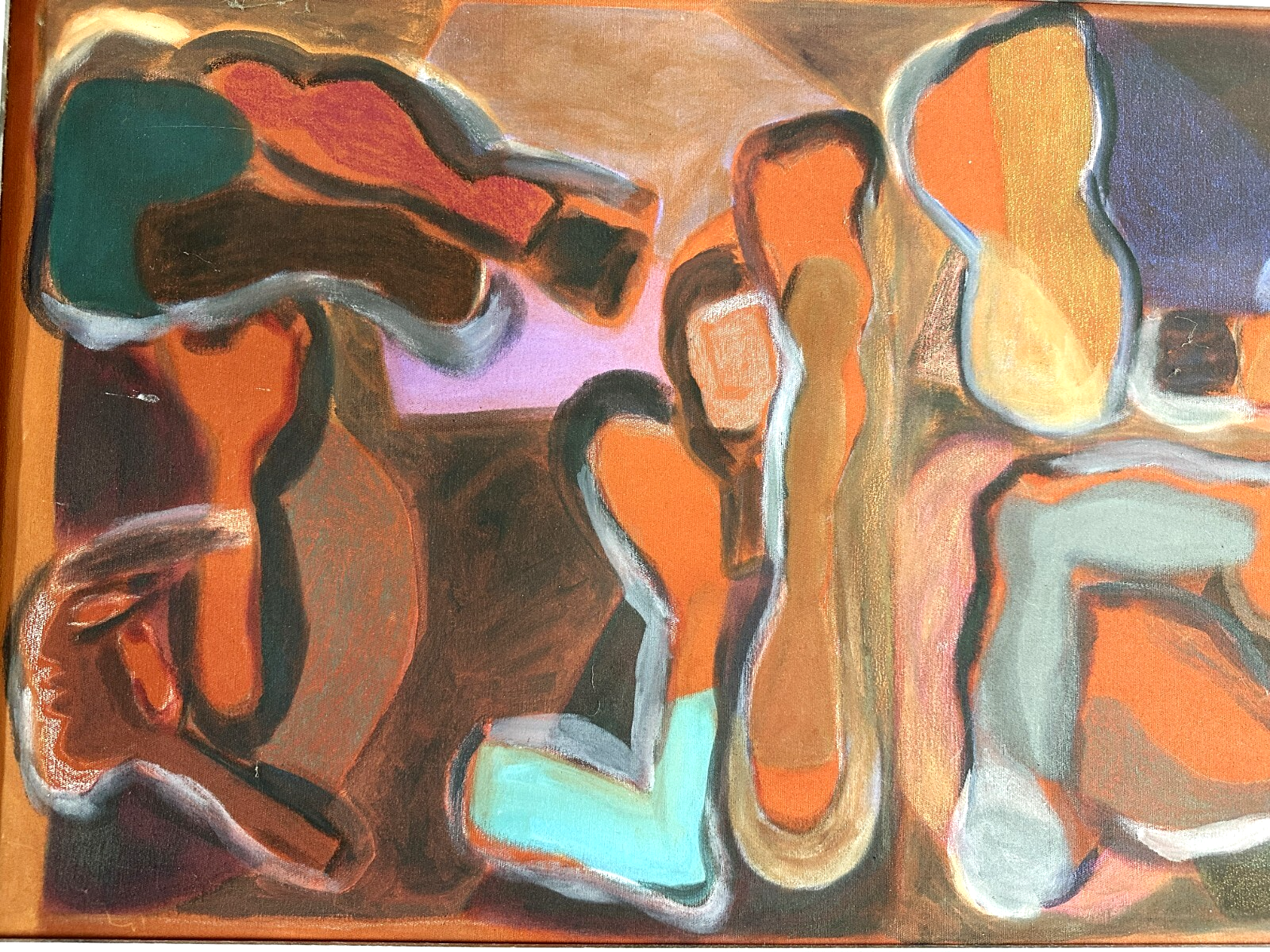 Ulla von Gierke (UvG) - 1986 – Abstrakte Komposition - Acryl auf Leinwand - sig1
