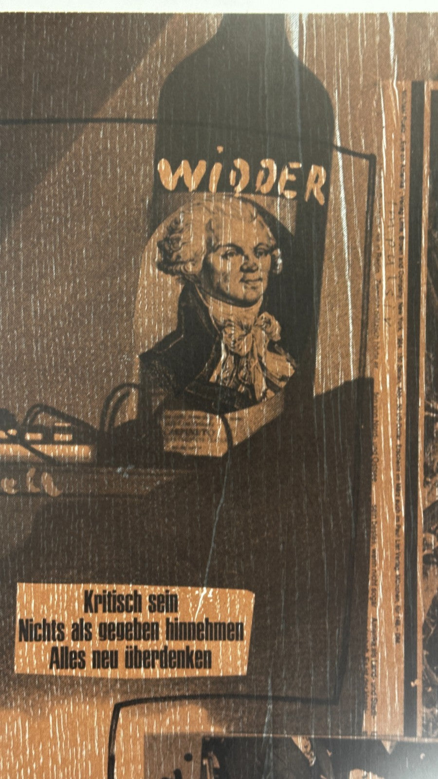 Albert Oehlen - „Widder“ - Farboffsetlithografie - signiert - gerahmt 64x53 cm2