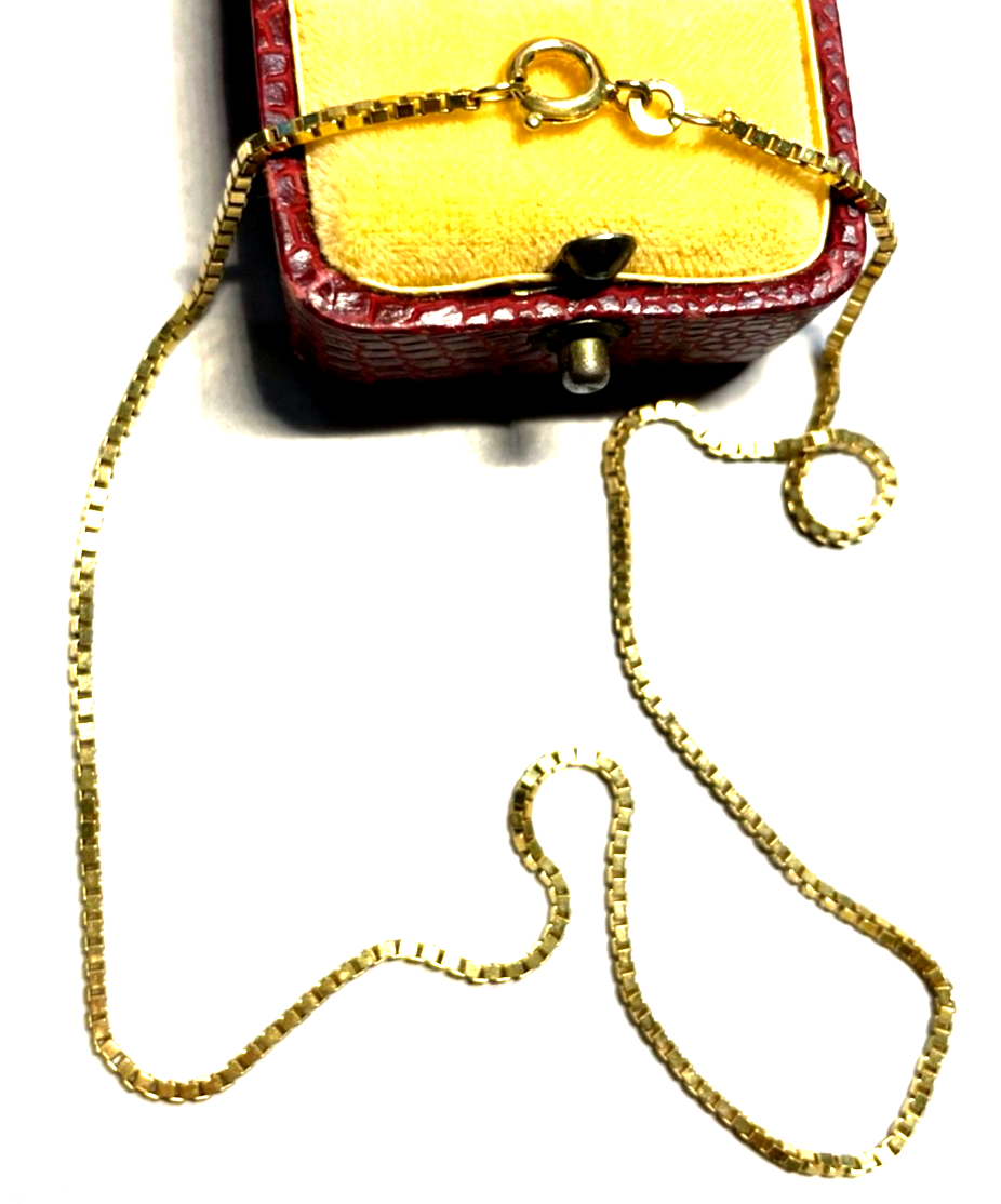 FBM 333 Gold 8 K Halskette Venezianer Kette Juwelier L 36,5 cm B 1,5 mm unisex2