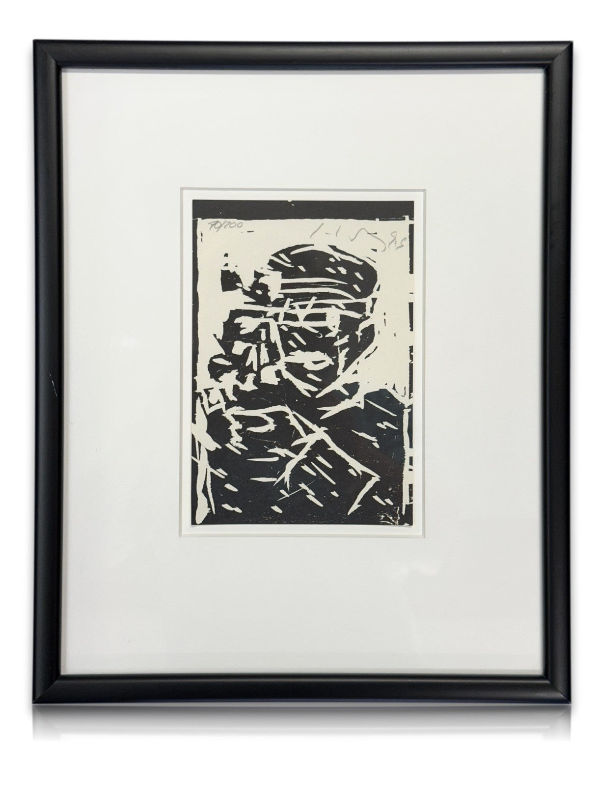 Friedemann Hahn – „Seemann mit Sextant“ 1996 – Holzschnitt, signiert nummeriert0