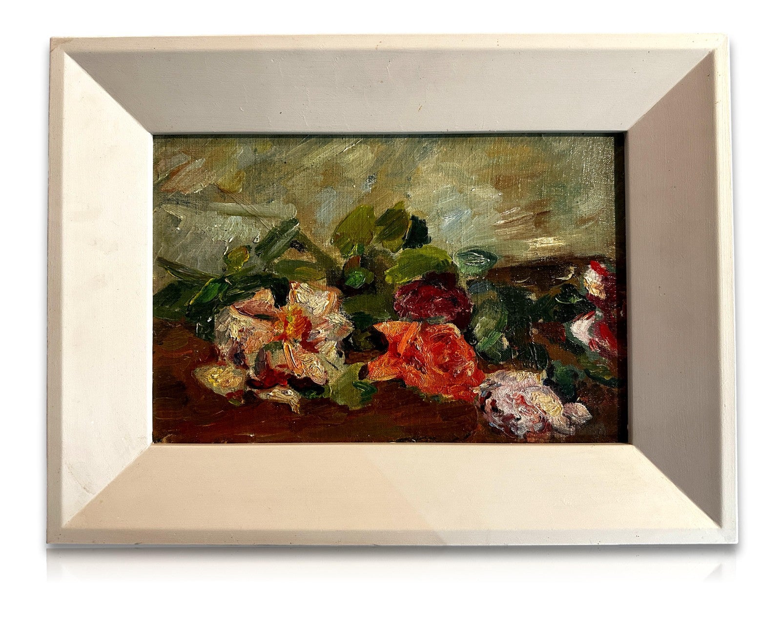 Helmut Baumann 1894-1978 – Blumenstillleben - 1966 - Öl auf Masonit - signiert0