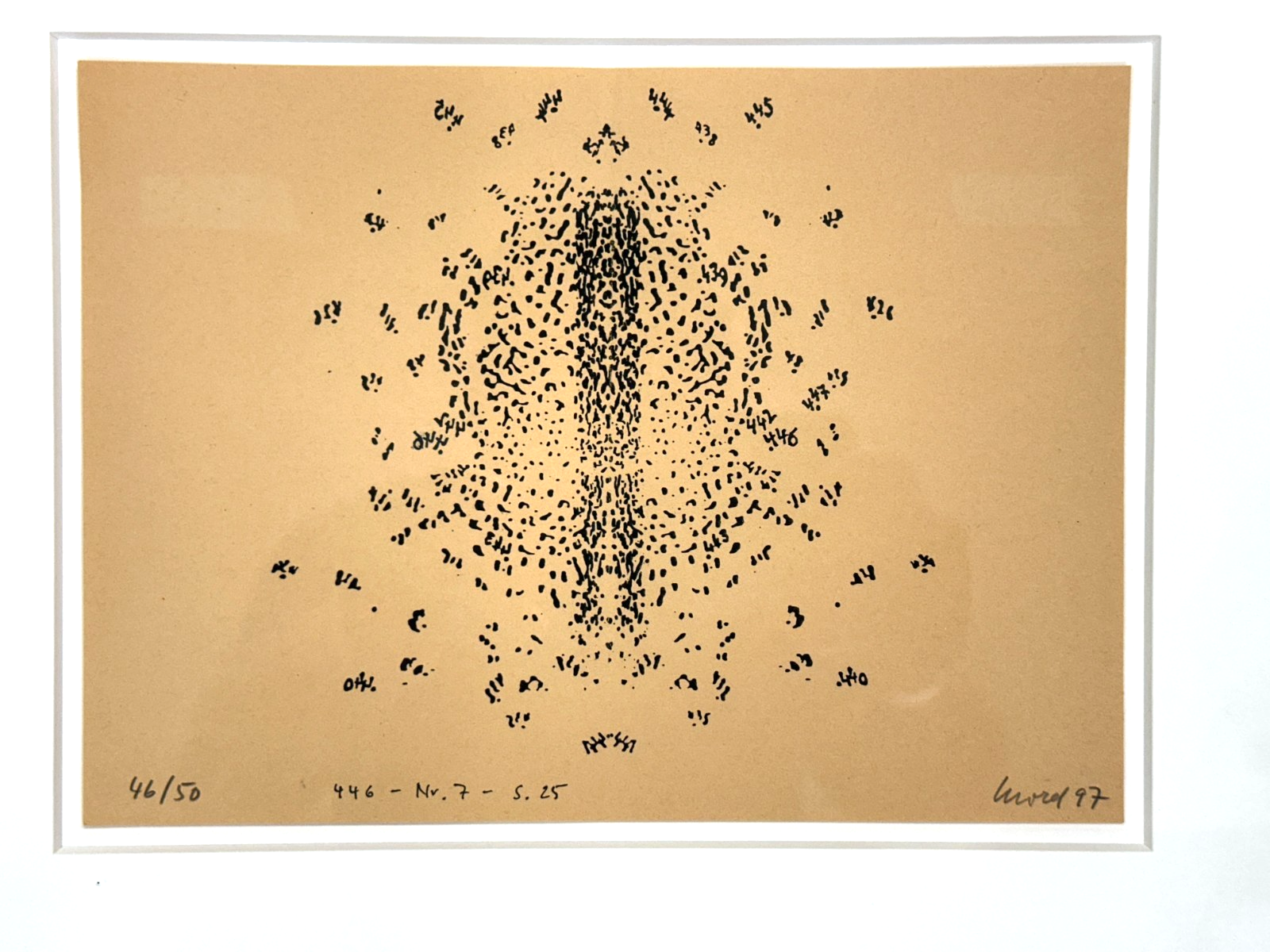 Georg Herold signiert – Originalgrafik 1997 – Auflage 46/50 – Abstrakt Modern1