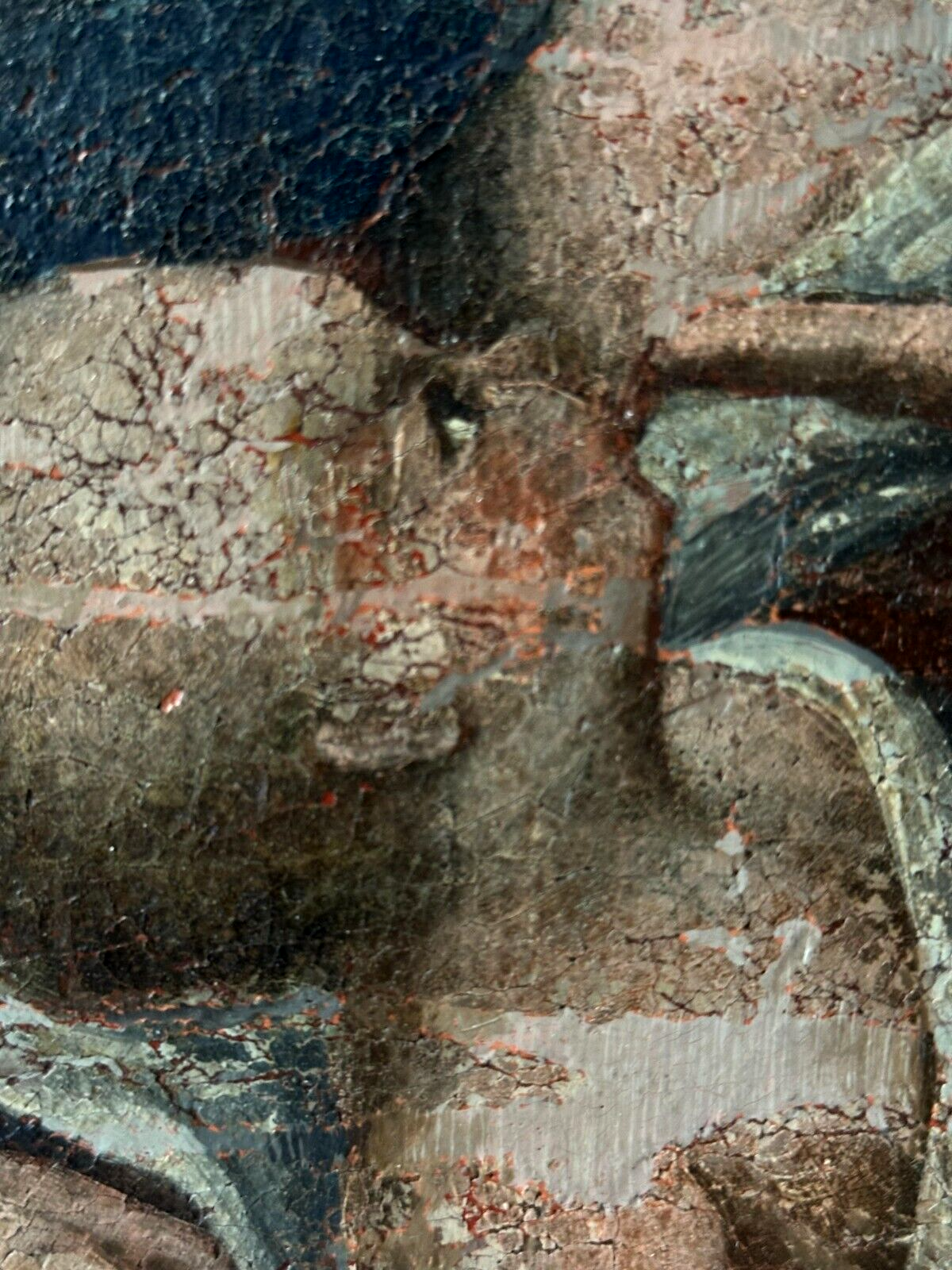 Öl auf Leinwand - barockes Gemälde - Maria lactans - stillende Mutter Gottes7