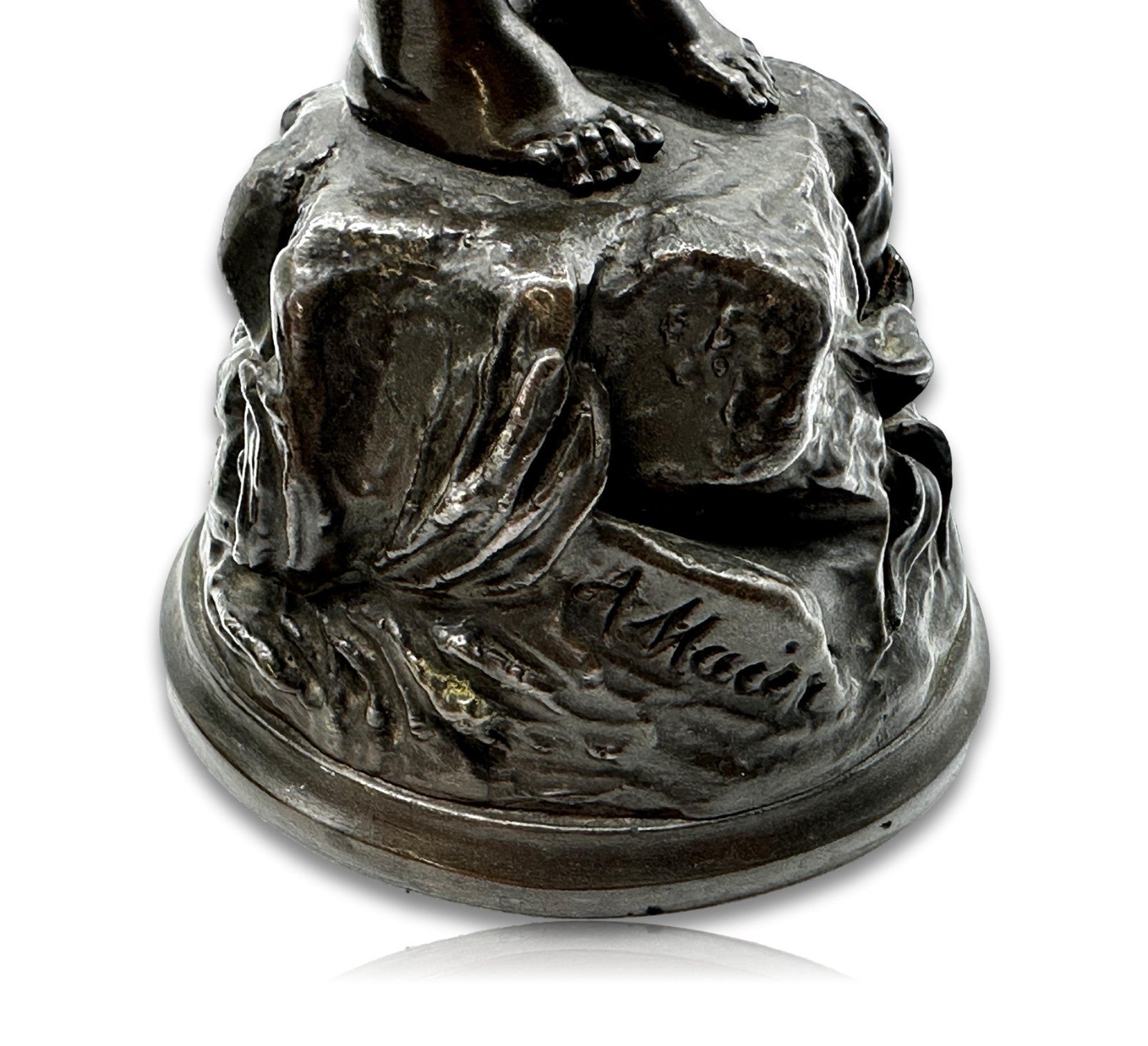 Alois Mayer - Kinderfiguren Paar - 28cm - Metallguss patiniert - signiert8
