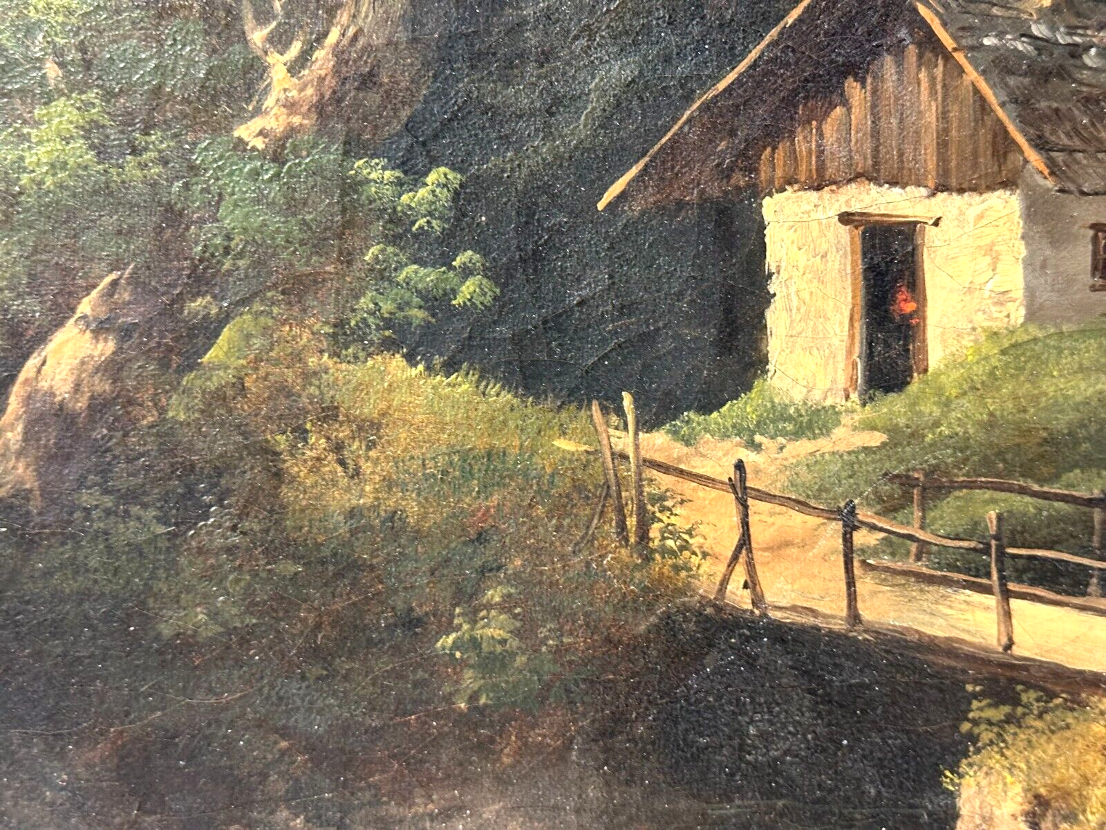 Öl auf Leinwand - Eduard Böhm 1830-1890 Österreich - Landschaftsgemälde um 18602