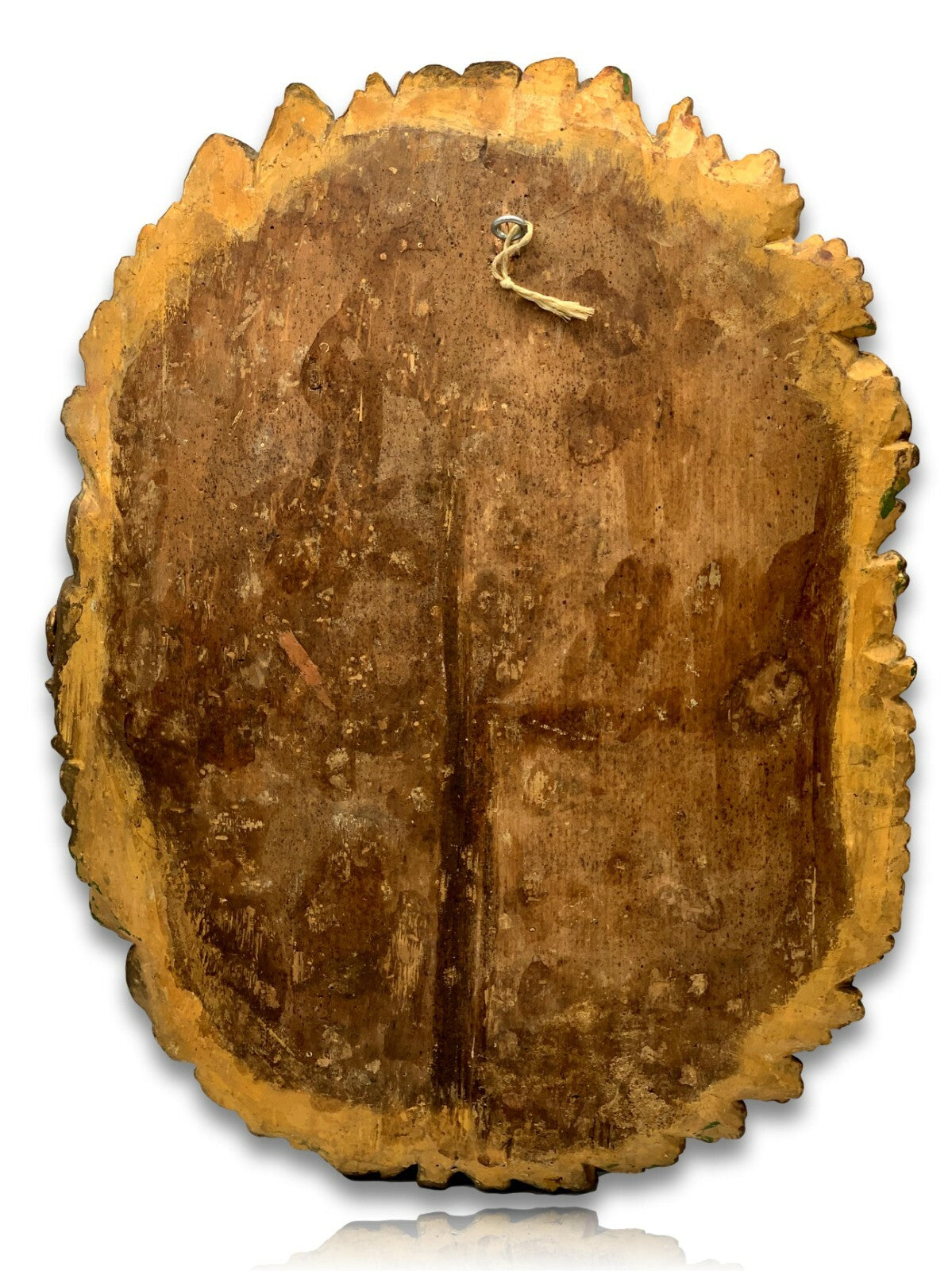 barocke Heiligen Figur Skulptur - Apostel mit Buch - gefasst - Reliefschnitzerei8