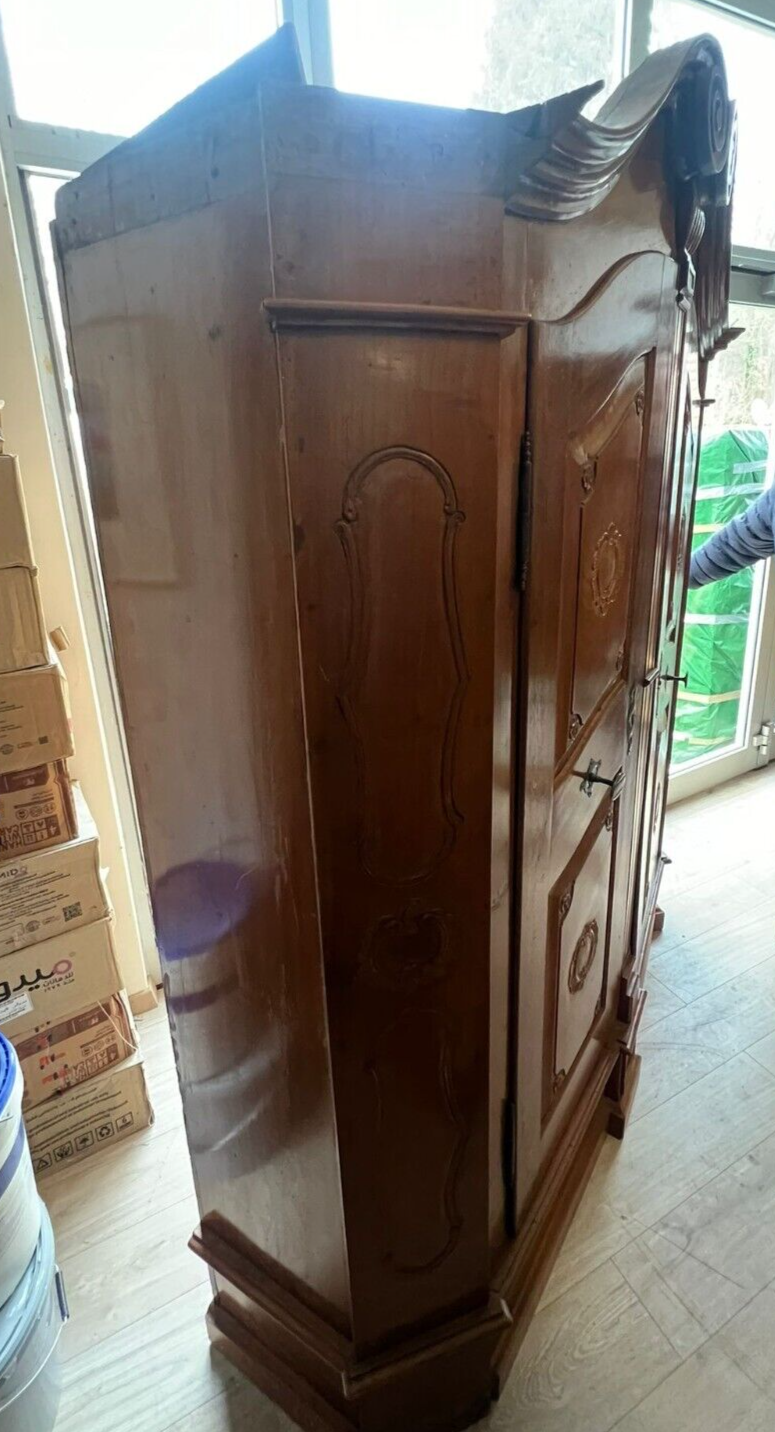 barocker Bodensee Schrank Kleiderschrank Hallenschrank - um 1800 - Kirschholz8