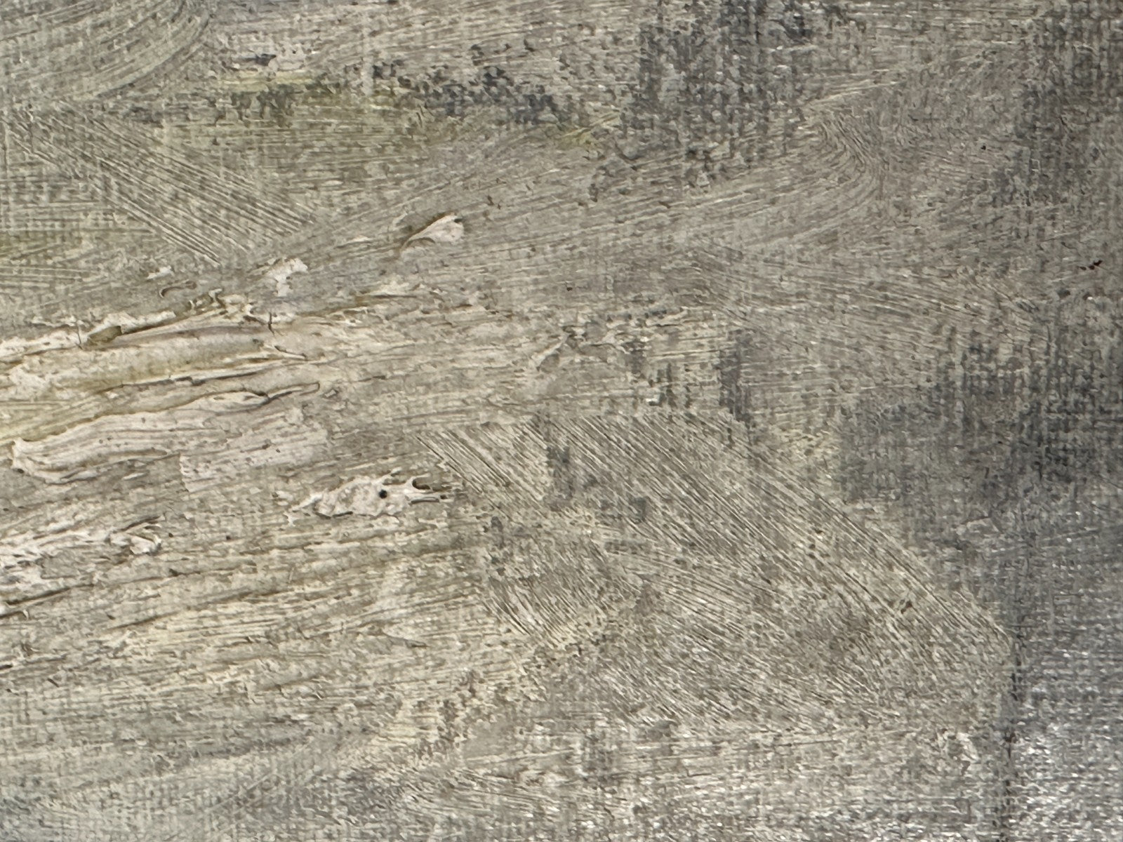 Winterliche Alpenlandschaft mit Gehöften und Schlitten – Öl auf Hartfaserplatte12