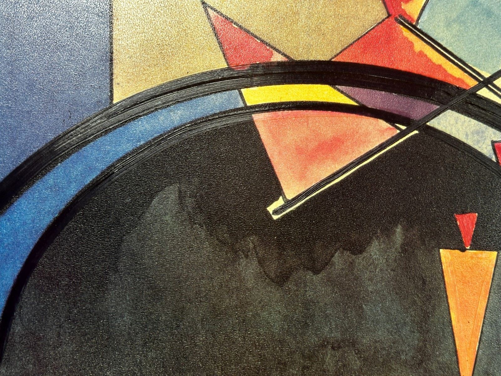 Wassily Kandinsky – La Grande Torre Di Kiev - Öl auf Hartfaser - signiert2