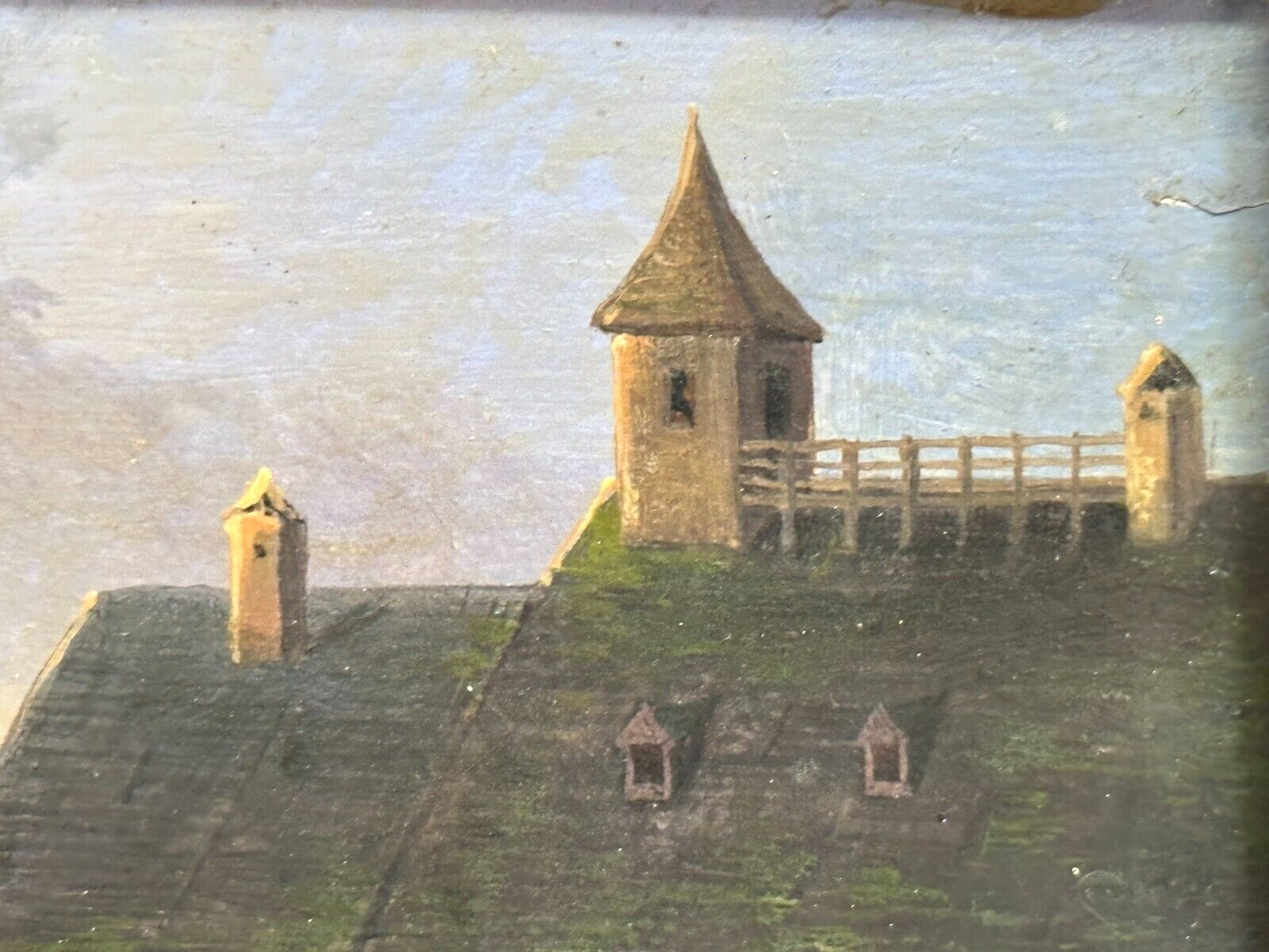 Öl auf auf Holz - Franz Sager 1821-ca. 1891 - Blick auf den Hallstättersee 18478