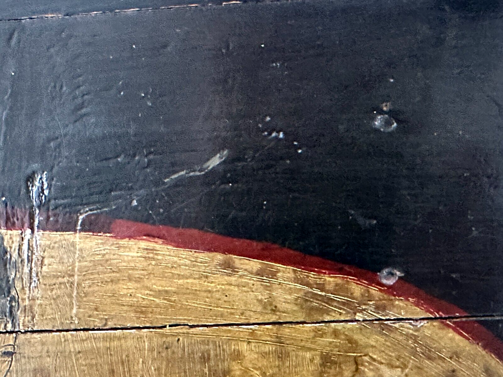 Japanisches Lacktablett mit Malerei - Geisha und Kirin - Mythologie - 18807