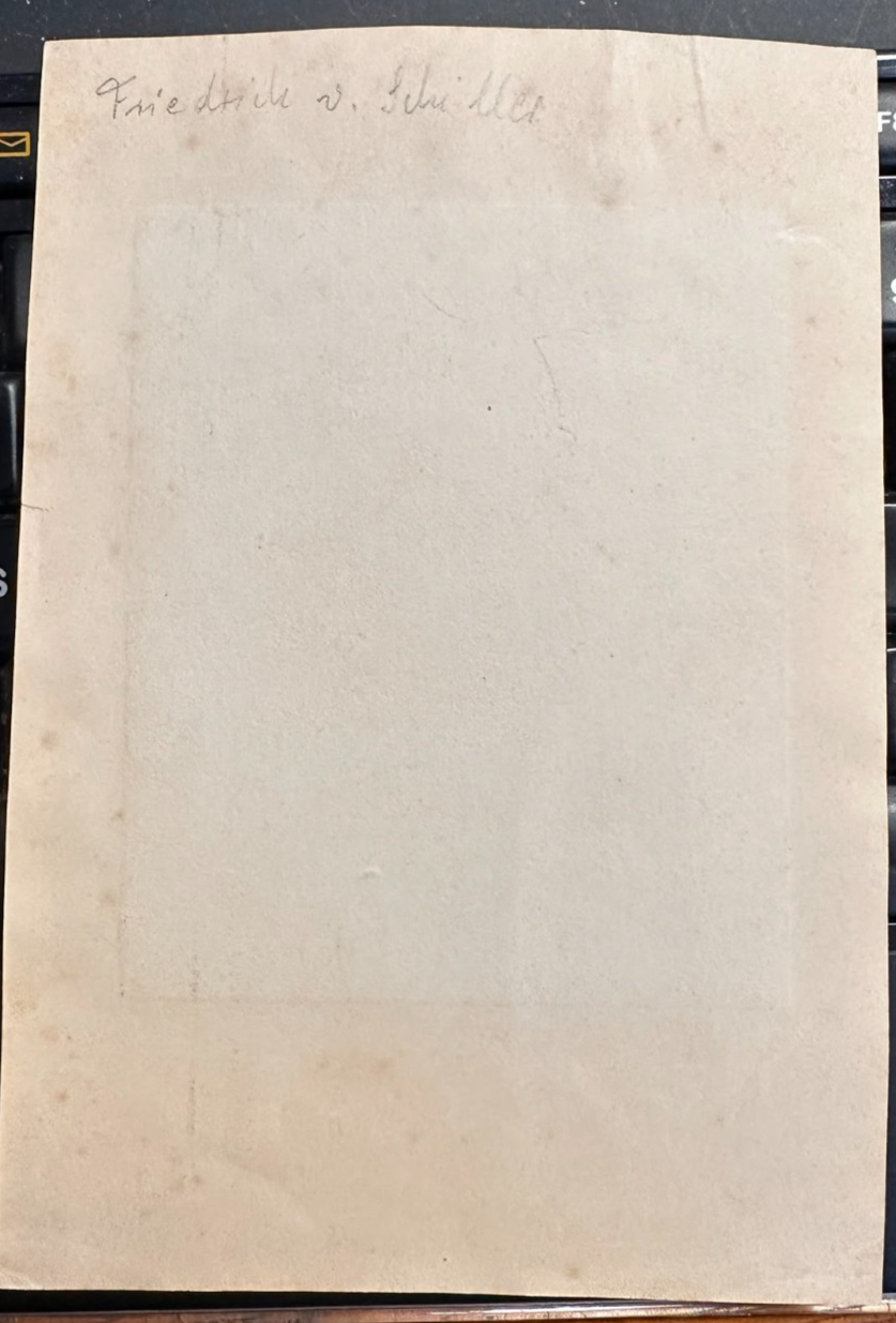 Friedrich von Schiller – historische Radierung mit Tintenunterschrift10