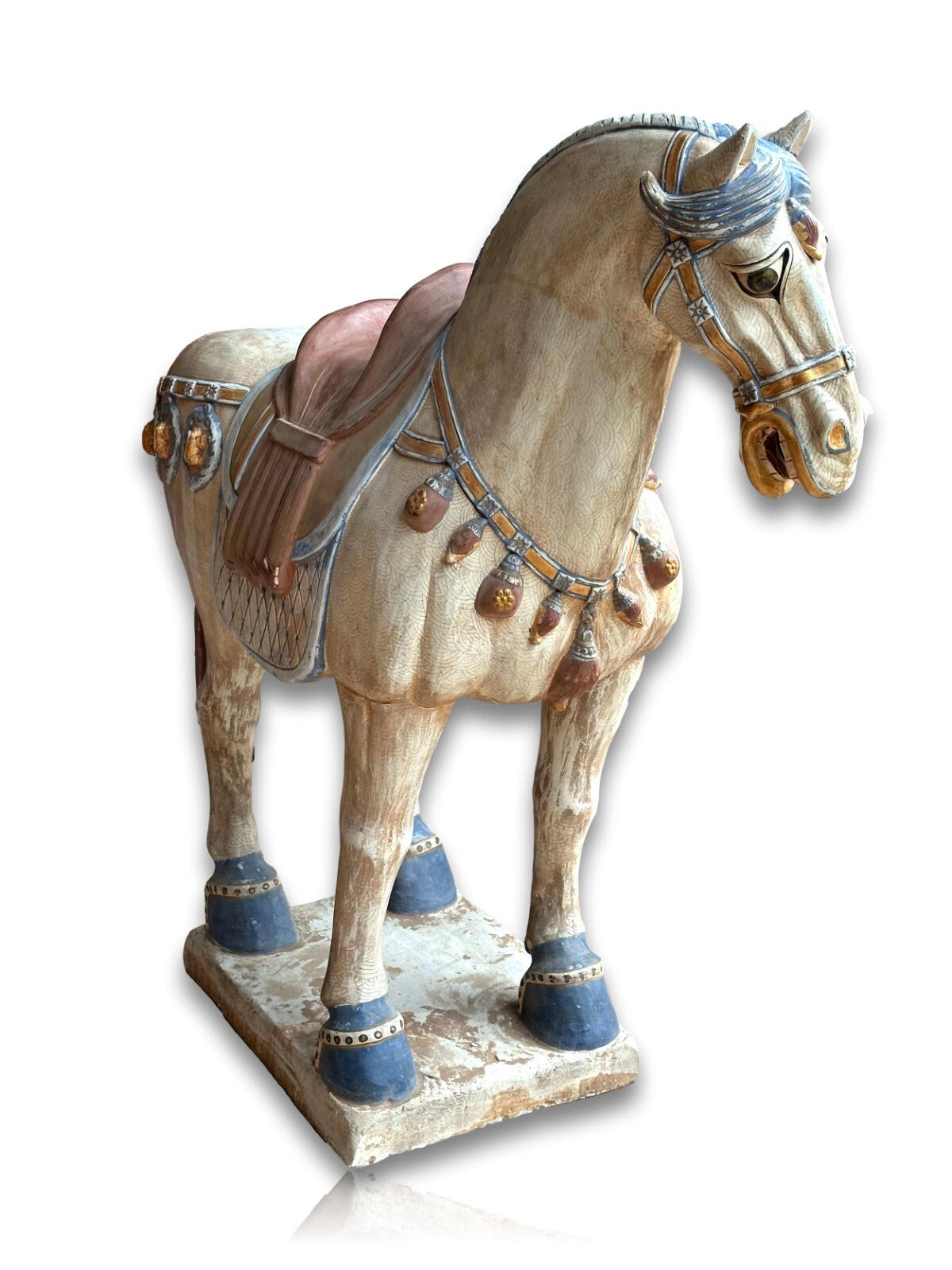 XL Tang Pferd Horse - Tang Dynastie - Chinesisches Kriegspferd - Gebrannter Ton4