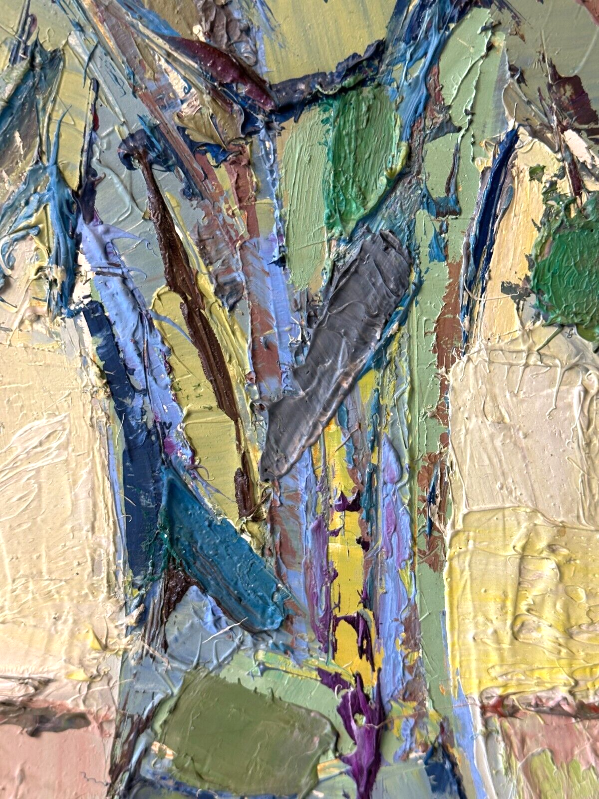 Helmut Baumann 1894-1978 - Öl auf Leinwand auf Platte - Artischockenblüte - Sign5