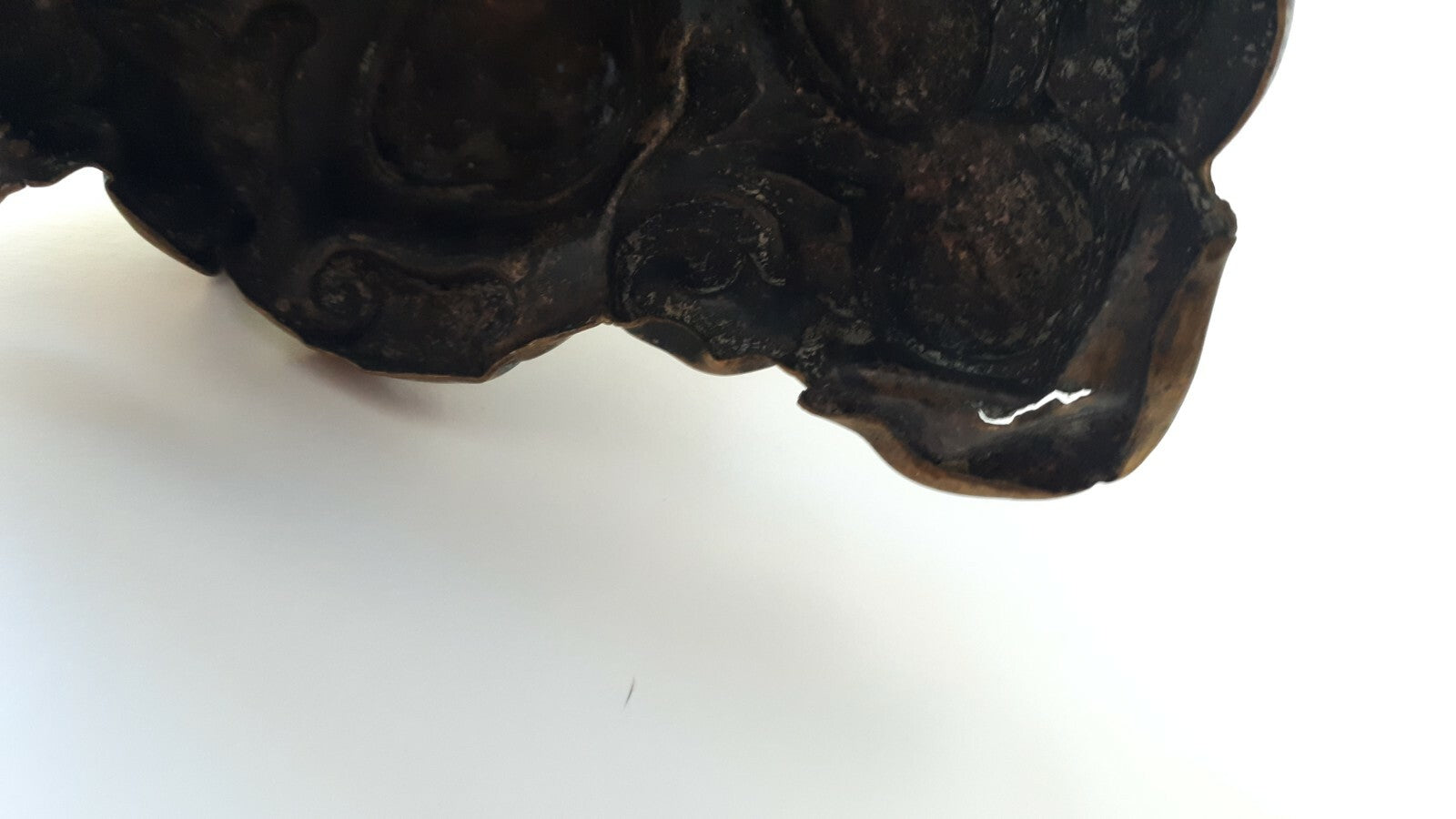antikes Barockleuchter Paar - Kerzenhalter Kerzenständer - Messing Bronze Blech 6