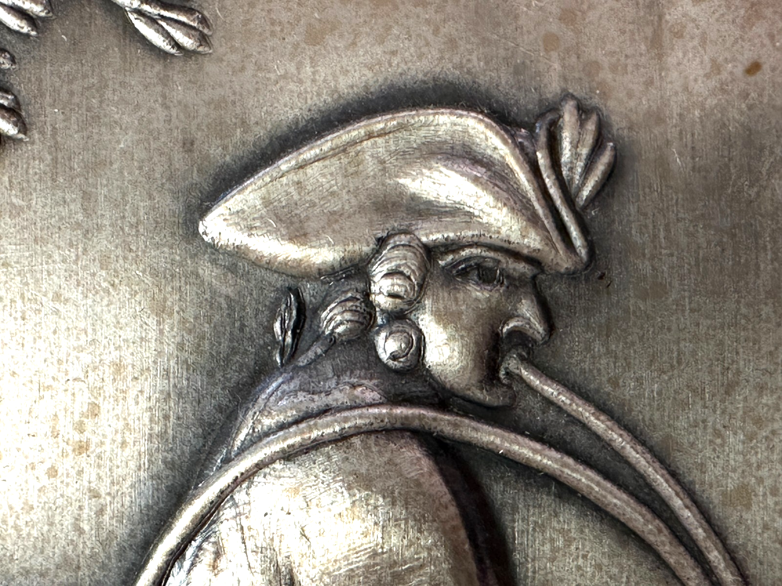 Silberrelief - Jagdszene J. E. Ridinger – Feinsilber 999 – limitiert 87/12003