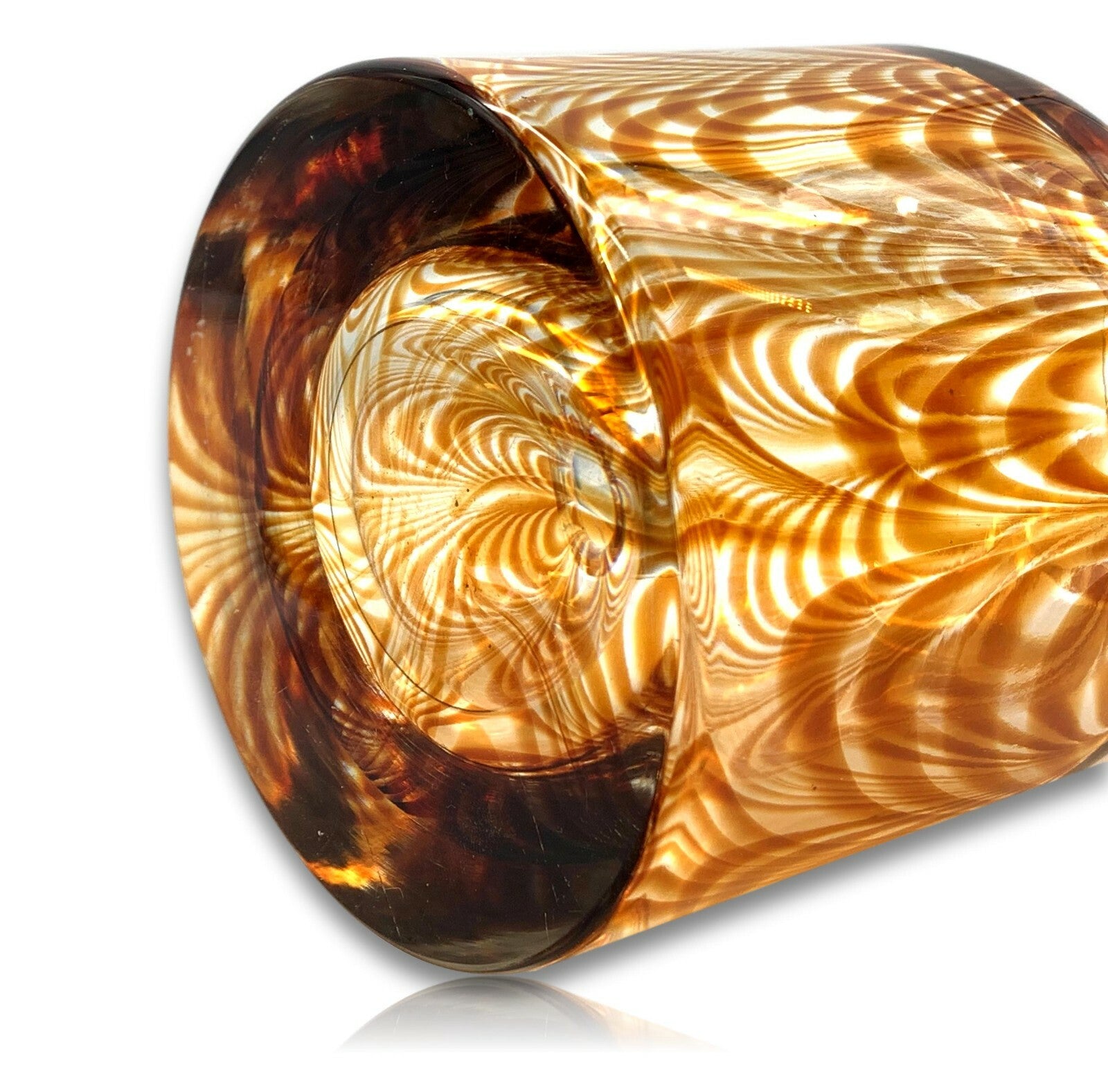 Murano Gino Cendese Vetri - Golden Fenicio - Amber - Karaffe mit Stopfen 8