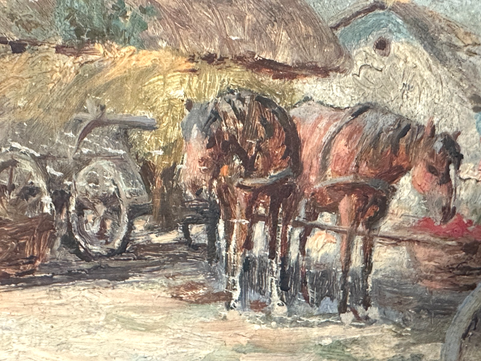 Gyula Németh Gutaházy – Ungarische Marktszene - Öl/Platte signiert - um 1910/204