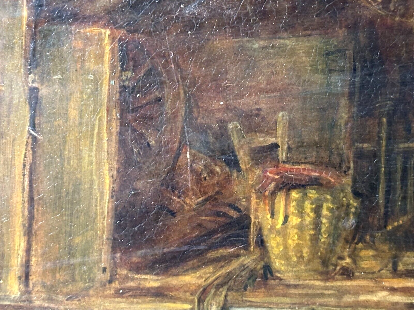 Öl auf auf Kupferplatte - Genre - Wirtshausszene nach David Teniers - gerahmt10
