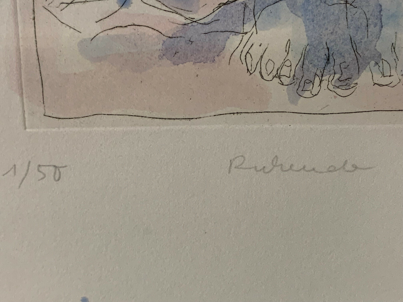 Christiane Maether - Mischtechnik - Ruhende - limitiert - signiert - gerahmt 4
