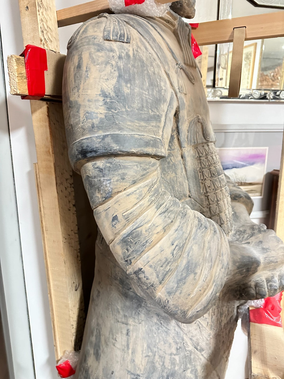 XL Chinesischer Krieger - Terrakotta Krieger Gipsmodell - Figur Skulptur 200 cm5