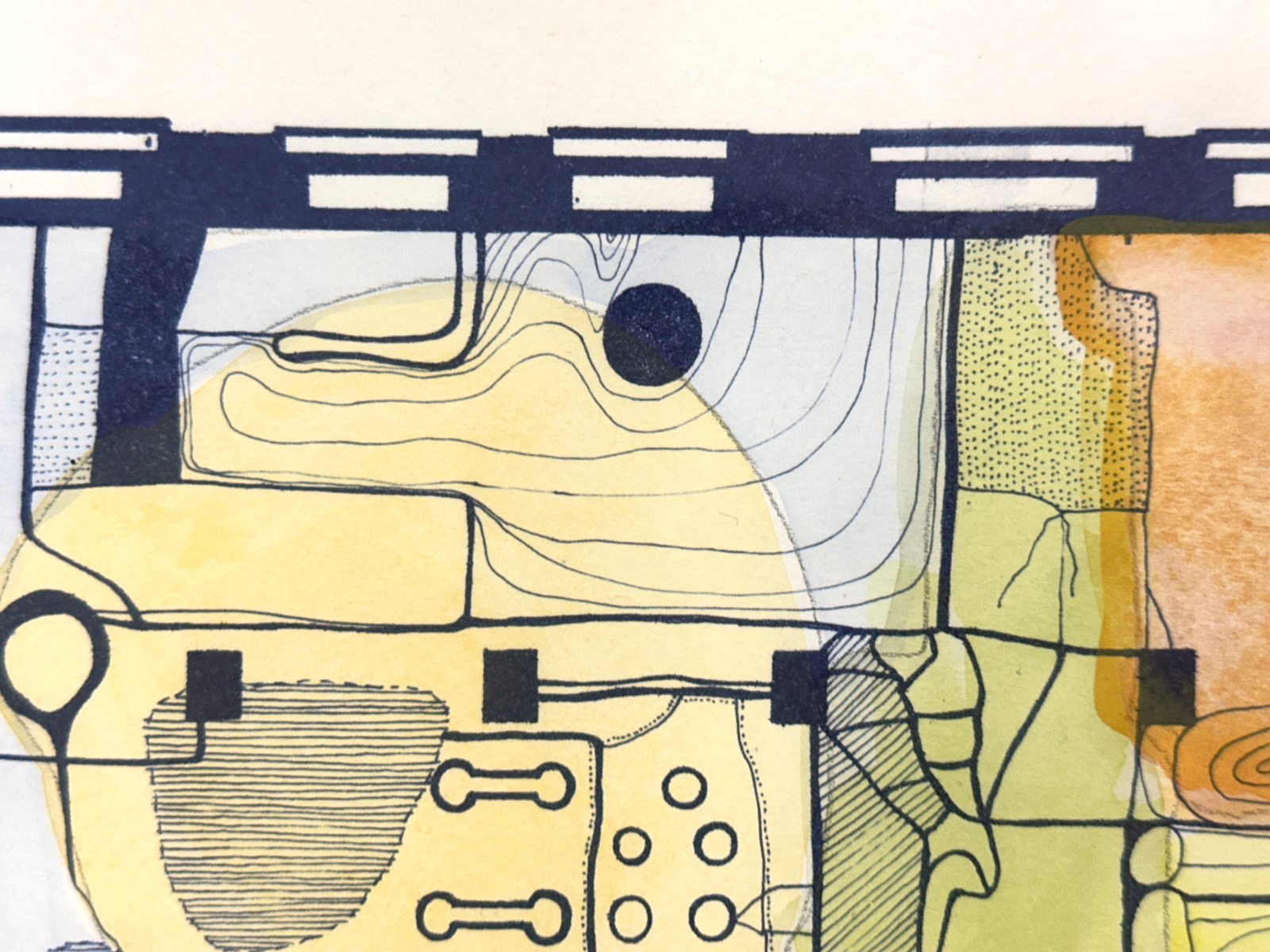 Frauke Schlitz – „Mappa“, 2007 - kolorierte Lithografie - signiert & nummeriert7