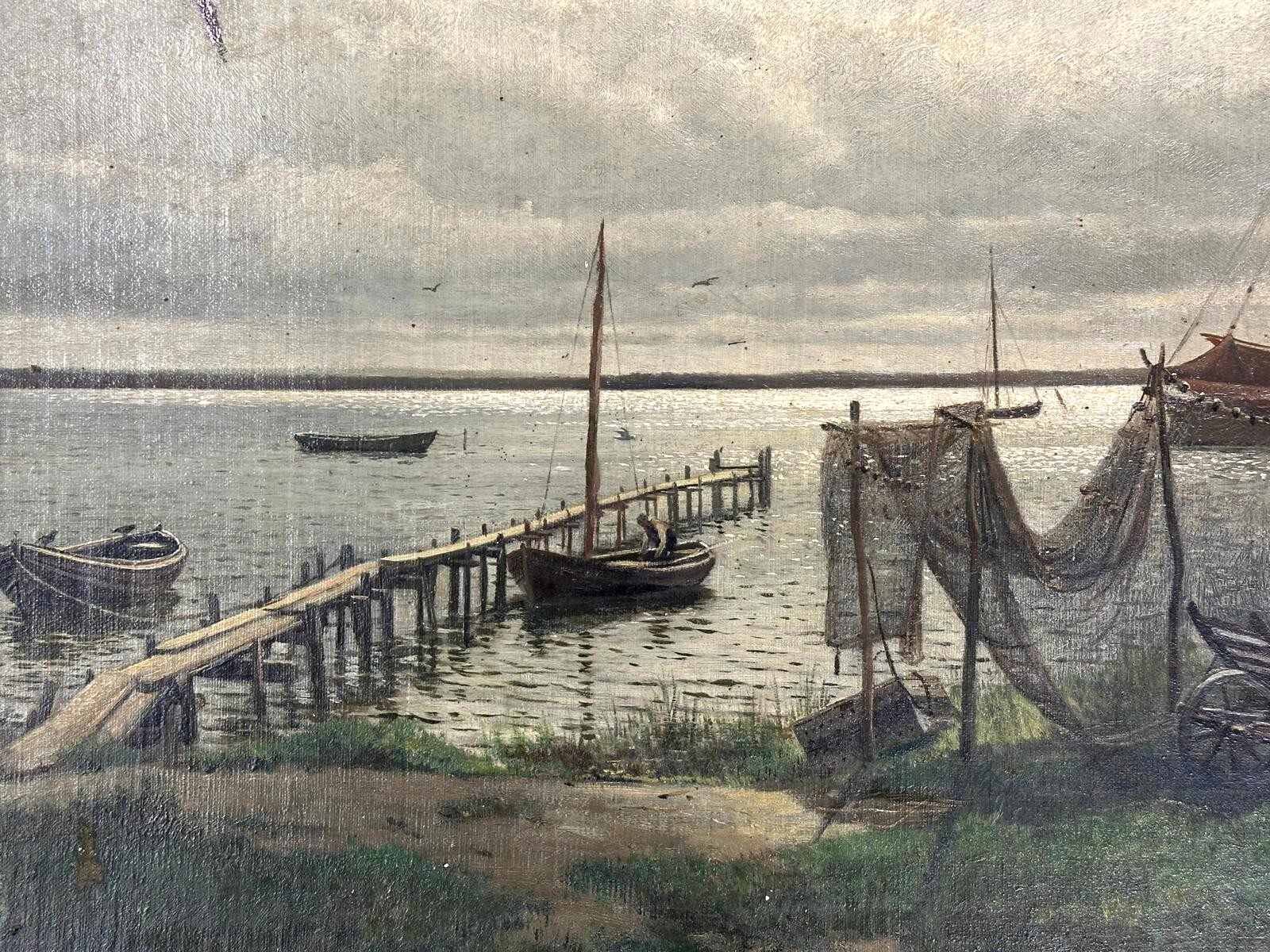 Hans Schleich - 1834-1912 - Insel Rügen - Öl auf Leinwand auf Platte - signiert7