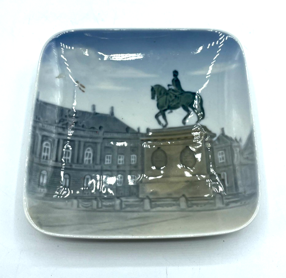 Vintage Royal Copenhagen Porzellan Plate Schälchen Amalienborg Schloss Ansicht1