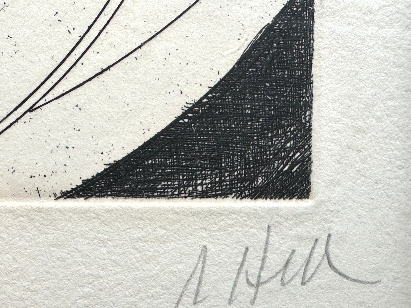 Al Held 1928-2005 - Kaltnadelradierung - 'Der Philosoph' - 10/25 - 1983 - sign7