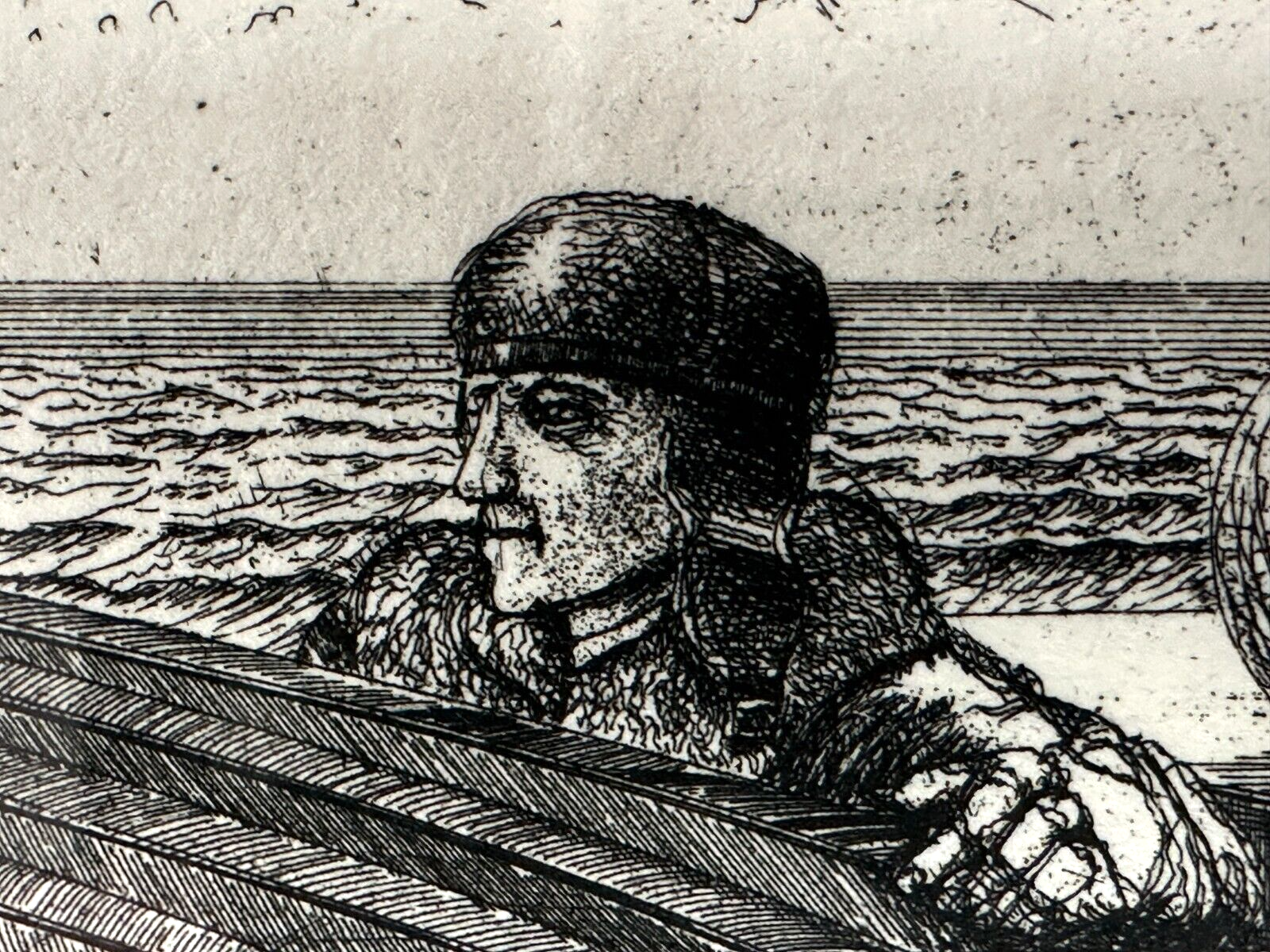 Moritz Baumgartl 1934-2024 - Radierung - 'Die Entlassung/Flugvorbereitung' 197910