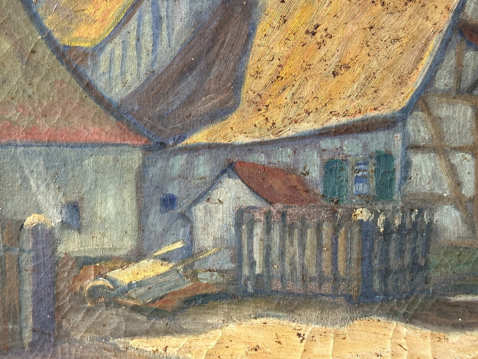 Reiner Wagner - Öl auf Leinwand - süddeutsches Dorfidyll - signiert - gerahmt5