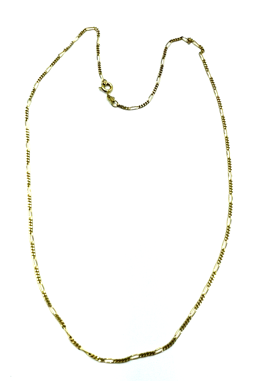 333 Gold 8 K Halskette Figaro Kette Juwelier L 50,5 cm B 2 mm unisex gepflegt3