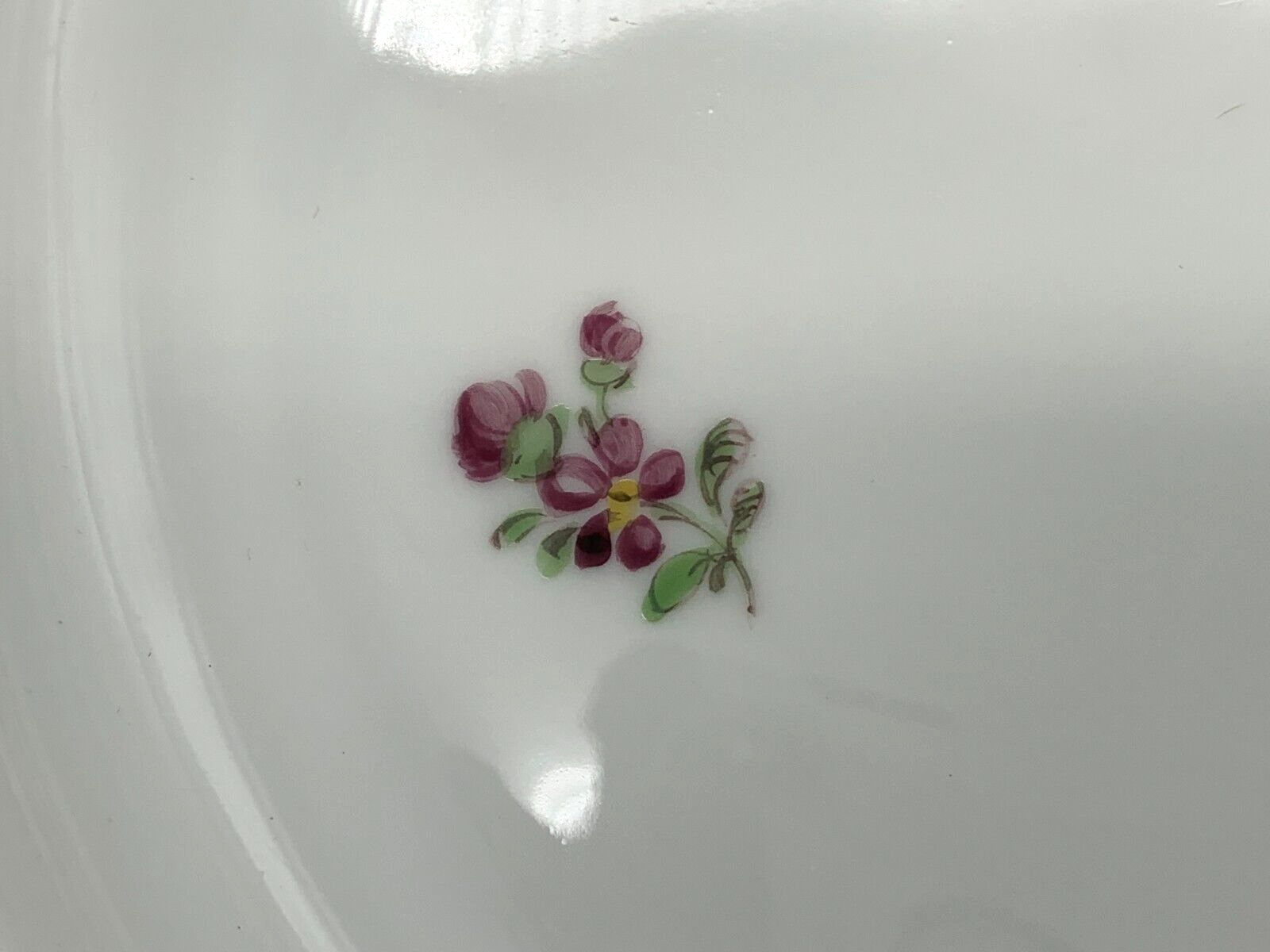 Nymphenburg - Porzellan Teller - Blumenbukett - ca 1920/30 - Streublumen Bukett6